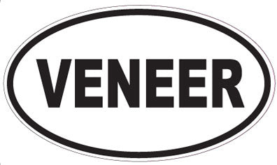 VENEER - Oval Sticker