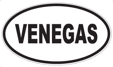 VENEGAS - Oval Sticker