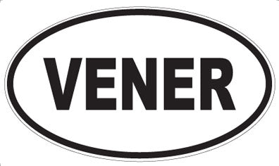 VENER - Oval Sticker