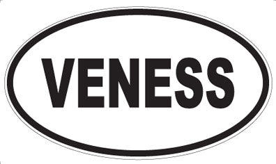 VENESS - Oval Sticker