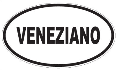 VENEZIANO - Oval Sticker