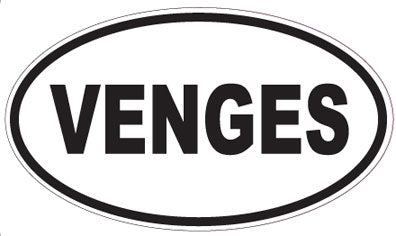 VENGES - Oval Sticker