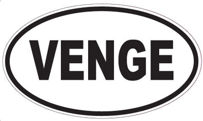 VENGE - Oval Magnet