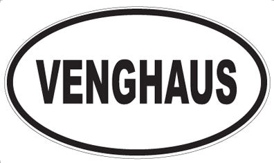 VENGHAUS - Oval Sticker