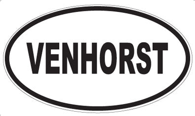 VENHORST - Oval Sticker