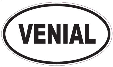 VENIAL - Oval Sticker