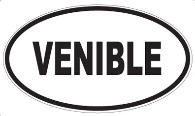 VENIBLE - Oval Sticker
