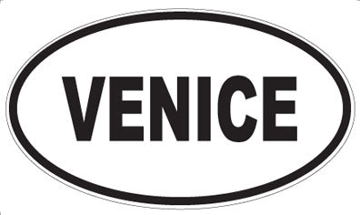 VENICE - Oval Sticker