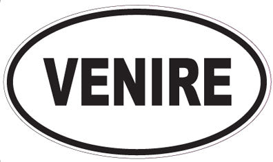 VENIRE - Oval Sticker