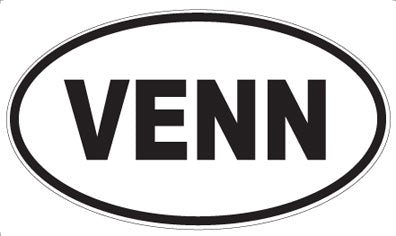 VENN - Oval Sticker
