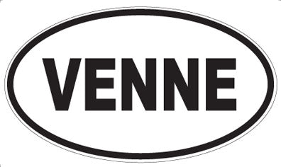 VENNE - Oval Sticker