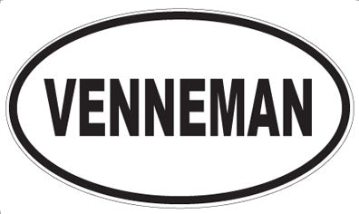 VENNEMAN - Oval Sticker