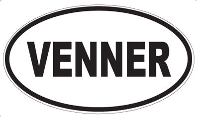 VENNER - Oval Sticker