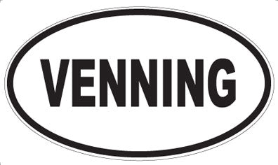 VENNING - Oval Sticker