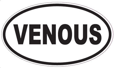 VENOUS - Oval Sticker