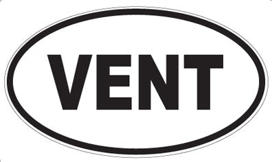 VENT - Oval Sticker