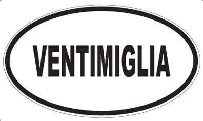 VENTIMIGLIA - Oval Sticker