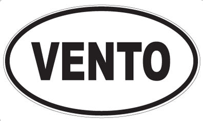 VENTO - Oval Sticker