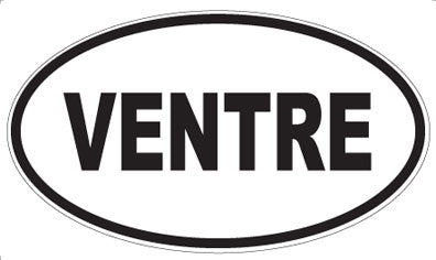VENTRE - Oval Sticker