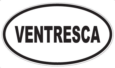 VENTRESCA - Oval Sticker