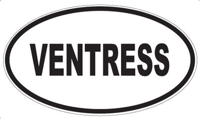 VENTRESS - Oval Sticker