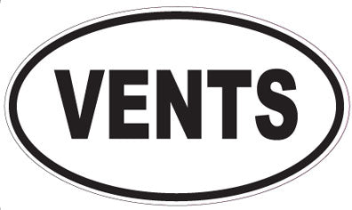 VENTS - Oval Sticker
