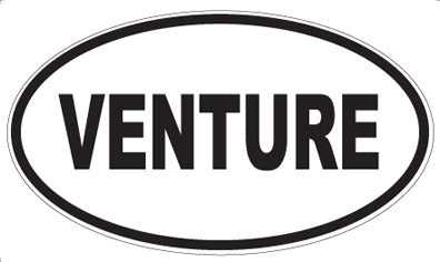 VENTURE - Oval Sticker