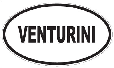VENTURINI - Oval Sticker