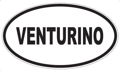 VENTURINO - Oval Sticker