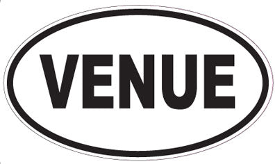 VENUE - Oval Sticker