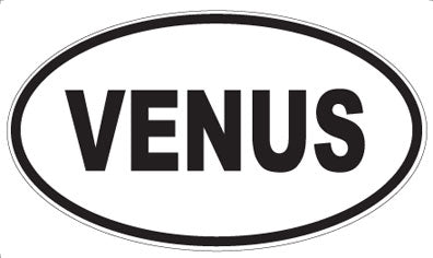 VENUS - Oval Sticker
