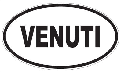 VENUTI - Oval Sticker