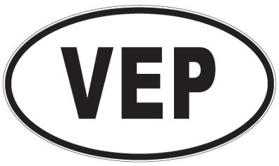 VEP - 3 Letter Initials Oval Magnet