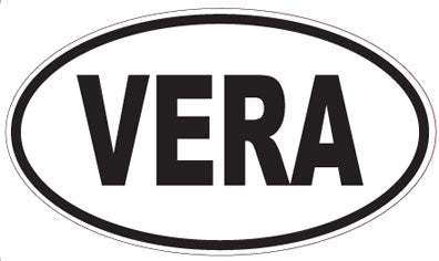 VERA - Oval Sticker