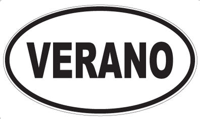VERANO - Oval Sticker