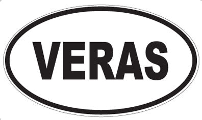 VERAS - Oval Sticker