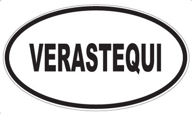 VERASTEQUI - Oval Sticker