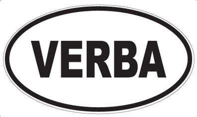 VERBA - Oval Sticker