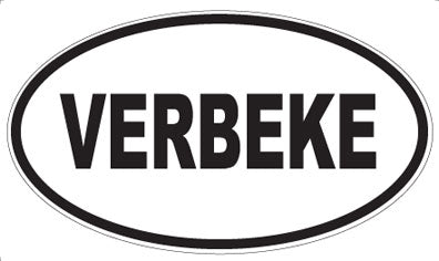 VERBEKE - Oval Sticker