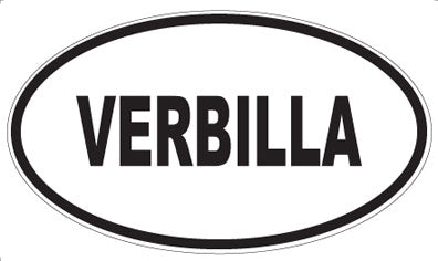 VERBILLA - Oval Sticker