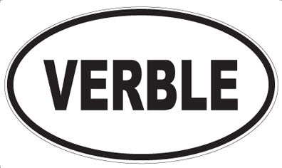 VERBLE - Oval Sticker