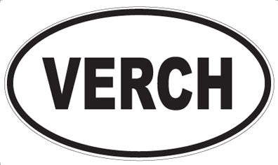 VERCH - Oval Sticker