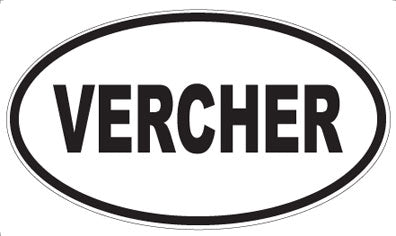 VERCHER - Oval Sticker