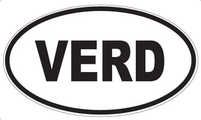 VERD - Oval Sticker