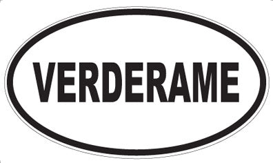 VERDERAME - Oval Sticker
