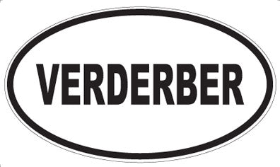 VERDERBER - Oval Sticker