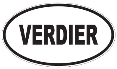 VERDIER - Oval Sticker