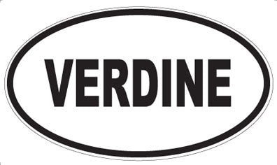 VERDINE - Oval Sticker