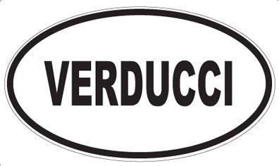VERDUCCI - Oval Sticker