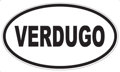 VERDUGO - Oval Sticker
